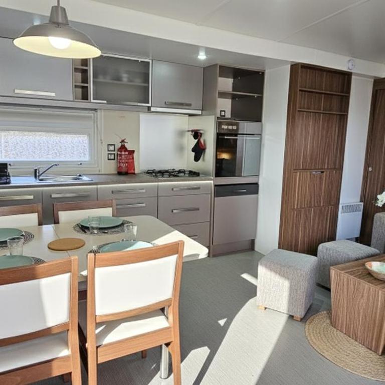 Mobil-home Évasion Valras tout confort 40 m2 - Camping Les Sables du Midi Valras-Plage - Bungalow mit 3 Schlafzimmern - 2