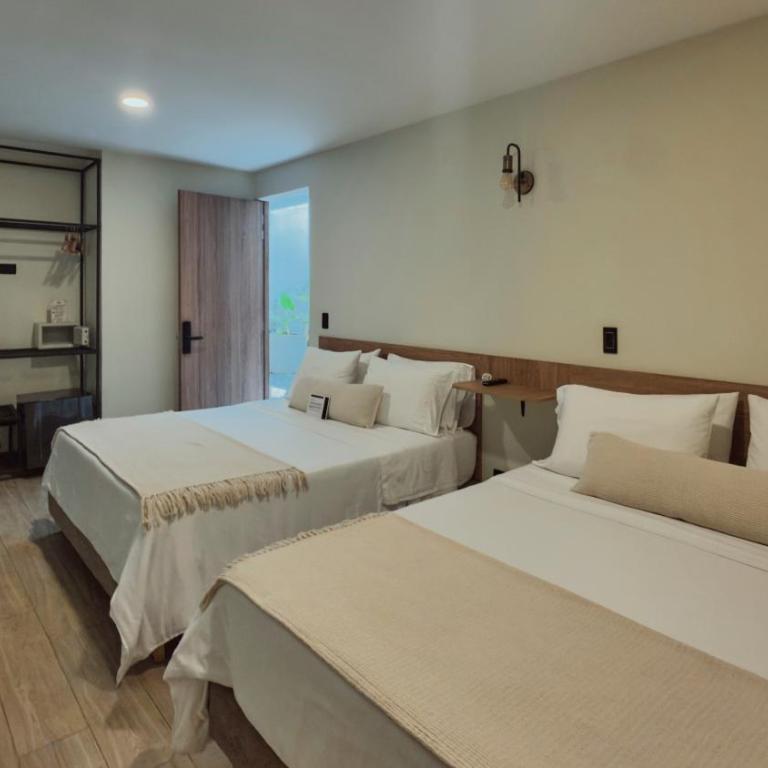 Monte Pueblo Hotel Boutique - Habitación con 2 camas grandes - Adaptada para personas con discapacidad - 6