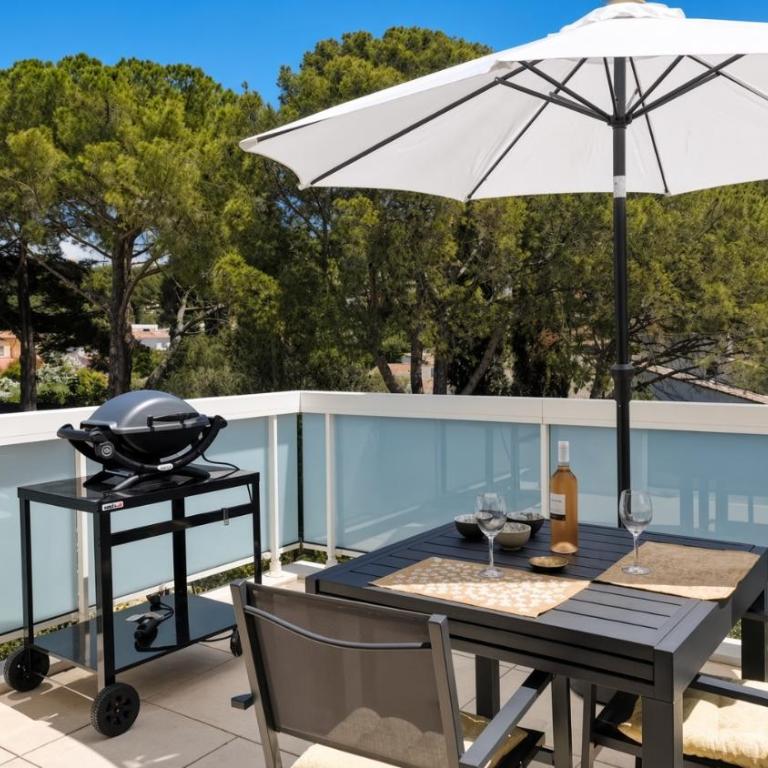 Les Meridiennes, Terrasse, Plages à 5mn et parking privé - Apartamento de 1 dormitorio con terraza - 14