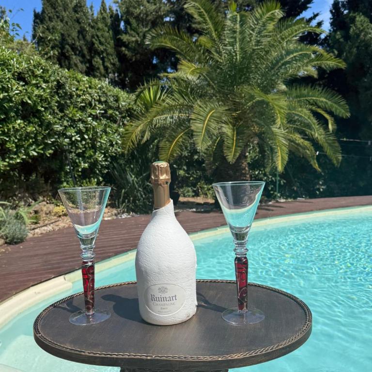 Villa 10 mn on foot from beaches, TGV station and city center with swimming pool - Villa - 7