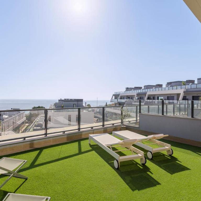15 min airport, Pool, Garage, Sea view, AC - Apartamento de 2 dormitorios - 5