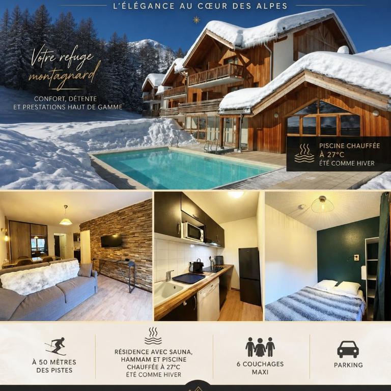 Le Refuge de la Combe d'Or, Fully south facing Swimming pool Spa - Apartamento de 2 dormitorios - 1