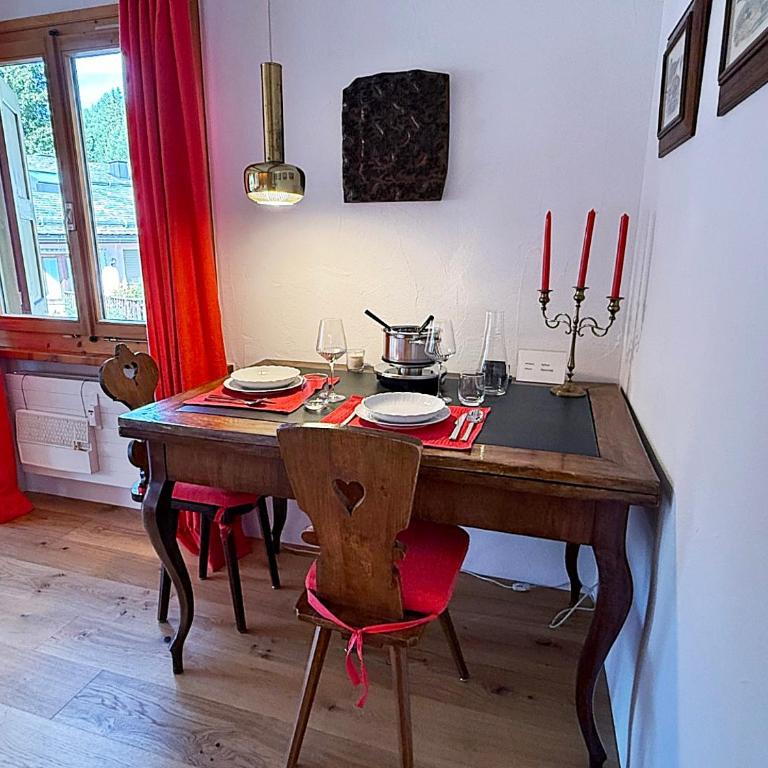 Arvenholz-Studio mit Balkon & Bergblick, 2 Personen, Parkplatz - CL06 - Apartment mit 1 Schlafzimmer - 3