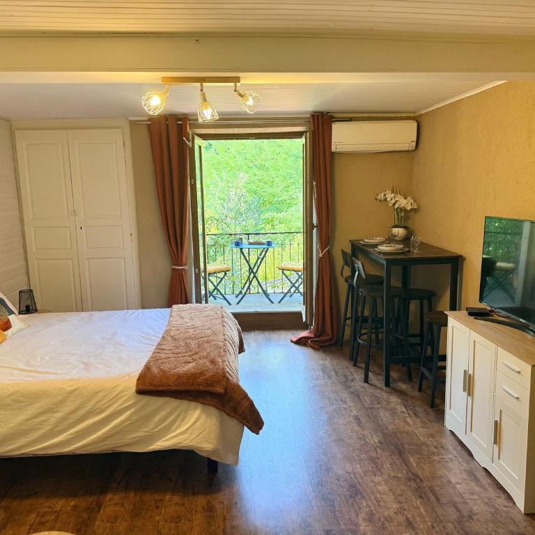 Studio équipé, climatisé, classé Plus Beaux Villages de France - Appartement 1 Chambre - 1