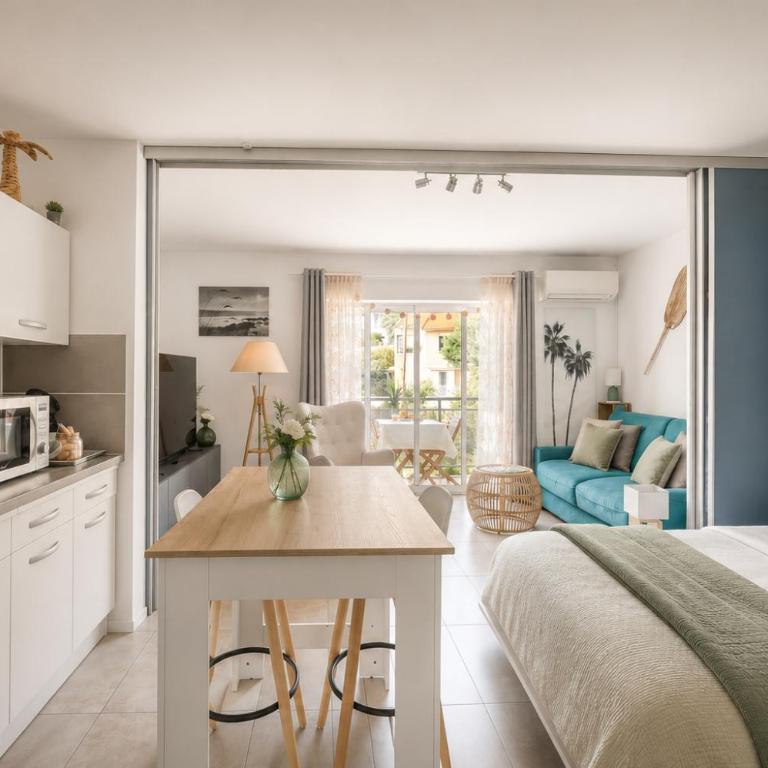 Parenthèse à Bandol Port, Plage & Clim - Studio-Apartment mit Queensize-Bett - 1