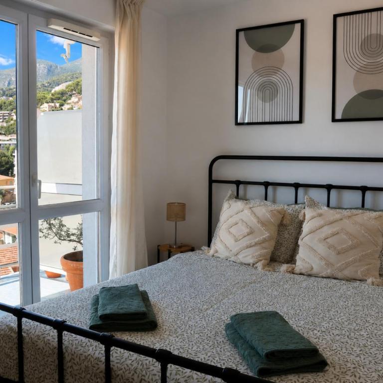 La Terrasse du Cap - Near Monaco - Parking - AC - Apartment mit 1 Schlafzimmer, Meerblick und Terrasse - 6