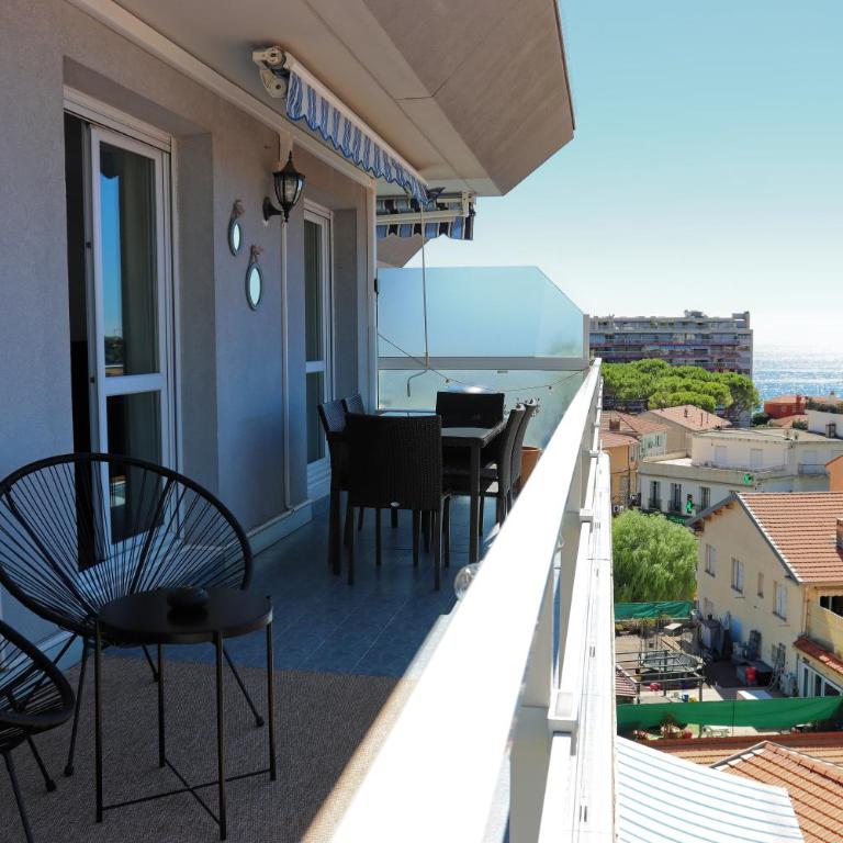 La Terrasse du Cap - Near Monaco - Parking - AC - Apartment mit 1 Schlafzimmer, Meerblick und Terrasse - 8