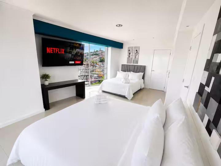 Suite Vista al Río con Piscina, Gym y Jacuzzi RF1-1107 - Apartamento de 1 dormitorio con vistas al río - 21