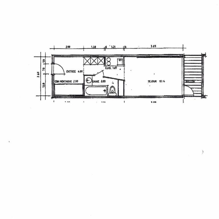 Résidence Les Lanchettes - Charmant studio pour 3 personnes à Arc 2000 ski aux pieds, proche des commerces et du bowling MAE-2155 - Studio - 10