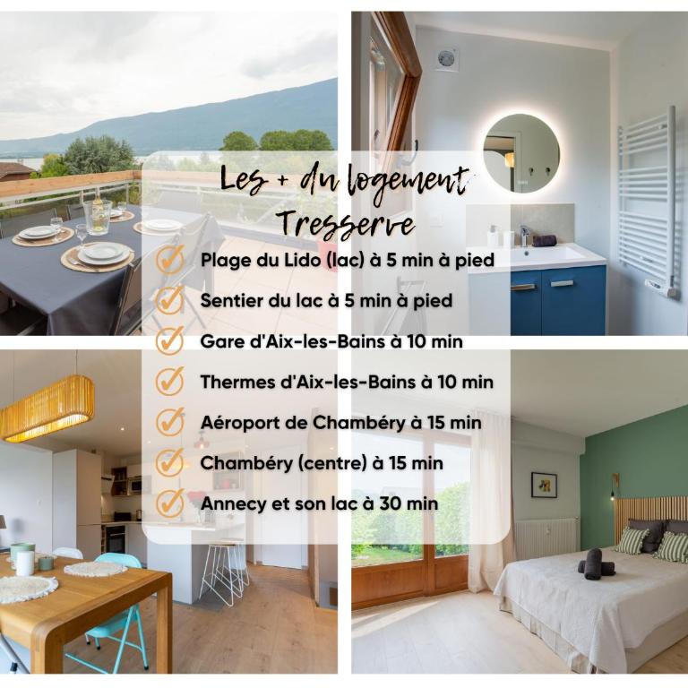 Duplex Vue Lac Bourget- Terrasse-Bord de la plage Lido - Apartment mit 3 Schlafzimmern - 2