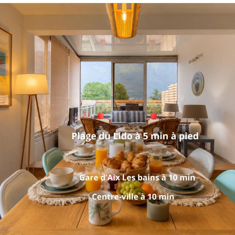 Duplex Vue Lac Bourget- Terrasse-Bord de la plage Lido - Apartment mit 3 Schlafzimmern - 1
