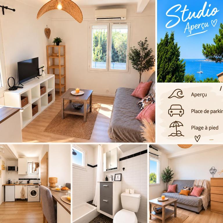 L'écrin de la Gorguette - Plage à 2 min à pied - Studio - 1