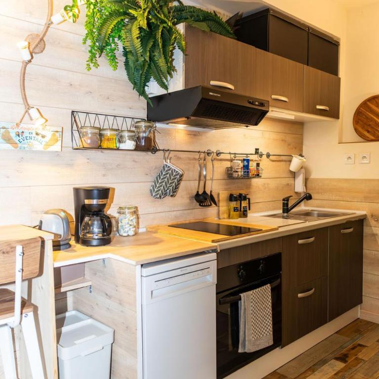 Ambiance Cabane-proche MER - CLIM - Appartement - Vue sur Jardin - 2