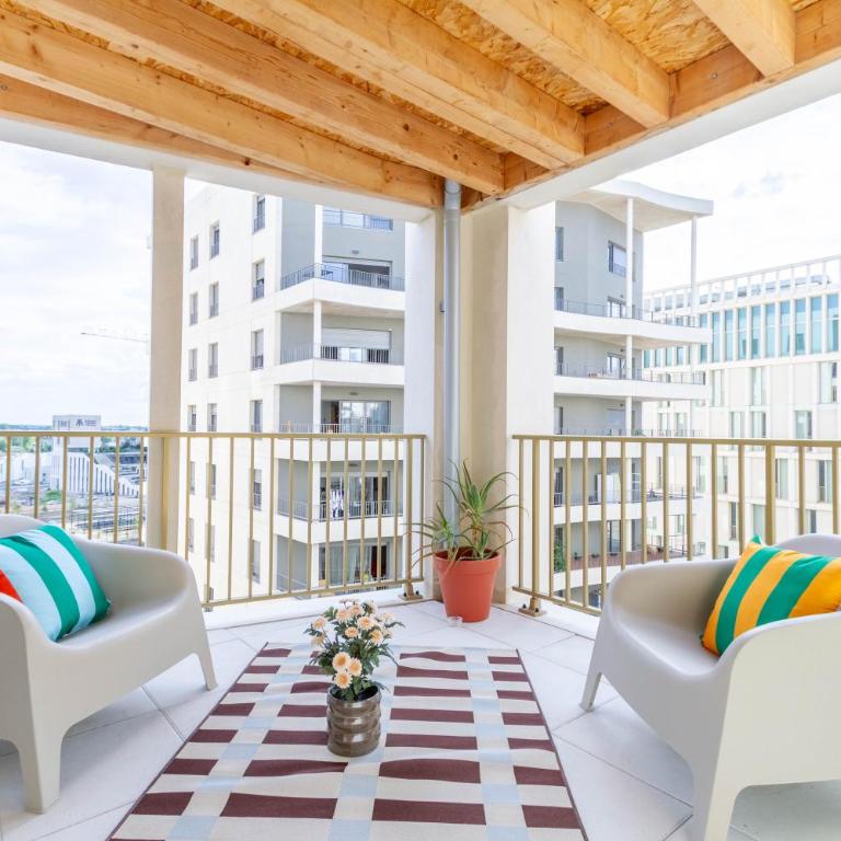 Pop Station - Grand T2 avec Terrasse - Proche gare - Appartement 1 Chambre avec Terrasse - 9