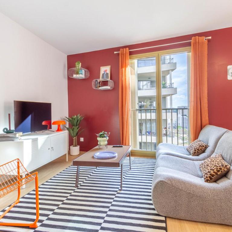 Pop Station - Grand T2 avec Terrasse - Proche gare - Appartement 1 Chambre avec Terrasse - 15