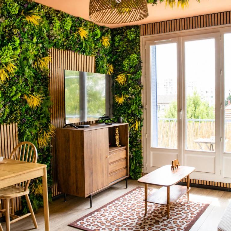 Mango Jungle - Appartement chaleureux sur le thème de la jungle avec balcon à Grenoble - Appartamento con 1 Camera da Letto - 12