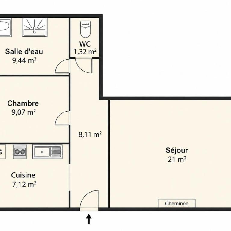 Cœur historique Hyères 4 personnes - Appartement 1 Chambre - 14