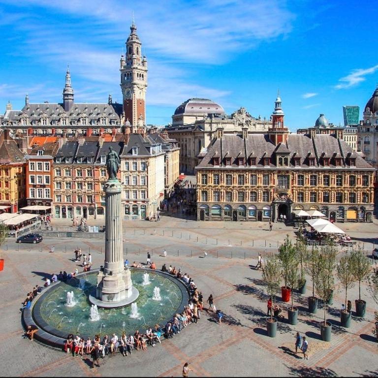 appartement standing lille centre - Chambre Double Deluxe avec Douche - 4