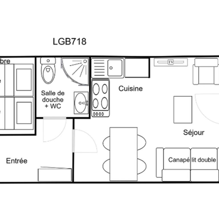 Confortable 2 Pièces, Skis aux Pieds, Animaux Bienvenus - One-Bedroom Apartment - 7