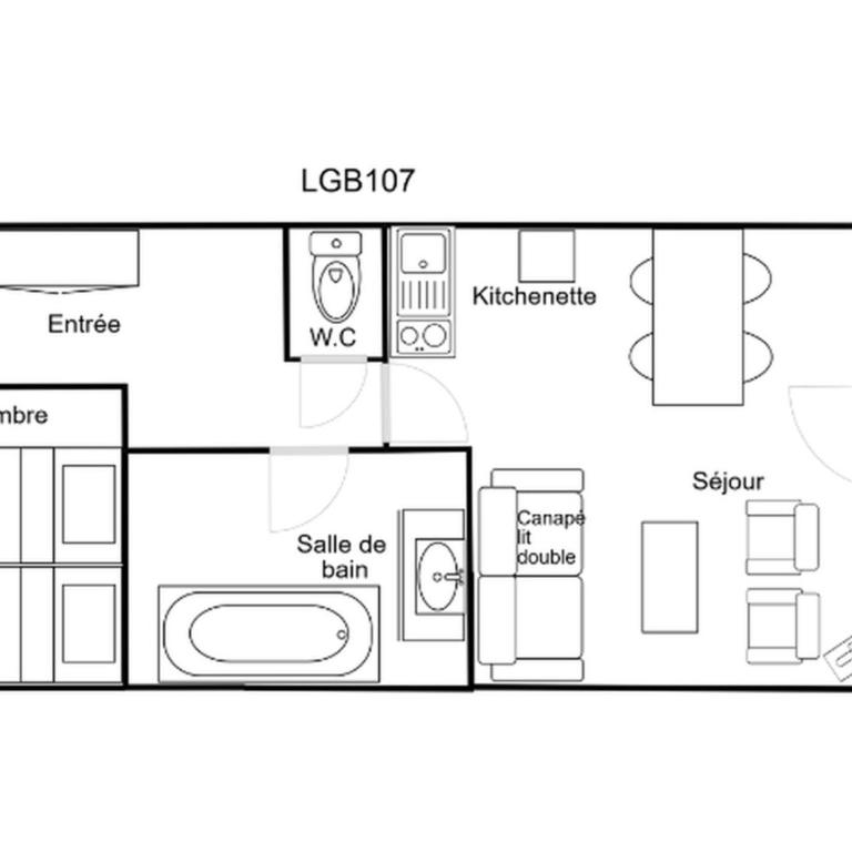 2 Pièces Confortable, Skis aux Pieds, Proche Commerces - Appartement 1 Chambre - 9
