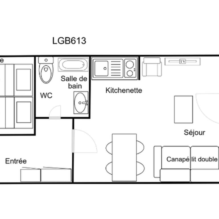 Confortable 2 Pièces, Skis Aux Pieds, Animaux Admis - Appartement 1 Chambre - 9