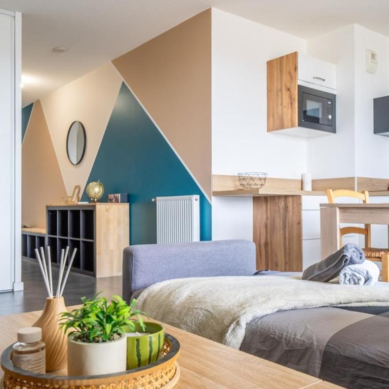 Vue Garonne Balcon Parking privé T2 lumineux - Appartement 2 Chambres - 7