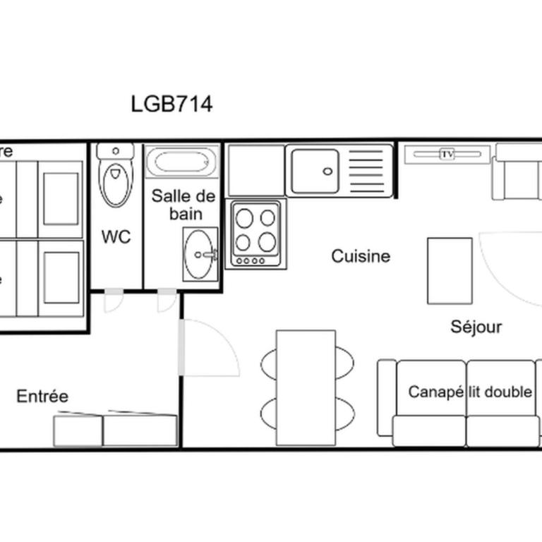 2 Pièces Confortables, Skis aux Pieds, Proche Commerces, 4 Pers - Appartement 1 Chambre - 9