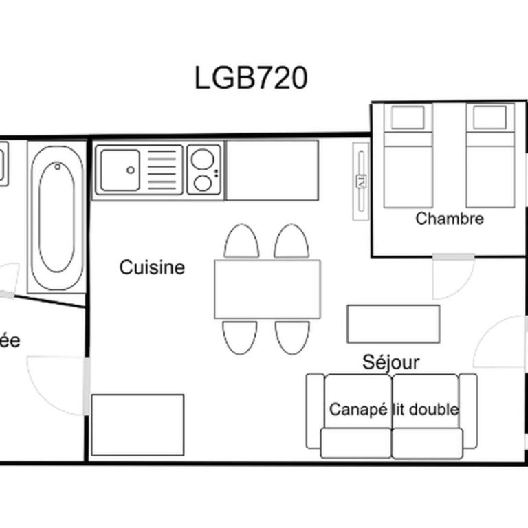 Appartement confortable 2 pièces, skis aux pieds, proche commerces - Appartement 1 Chambre - 8