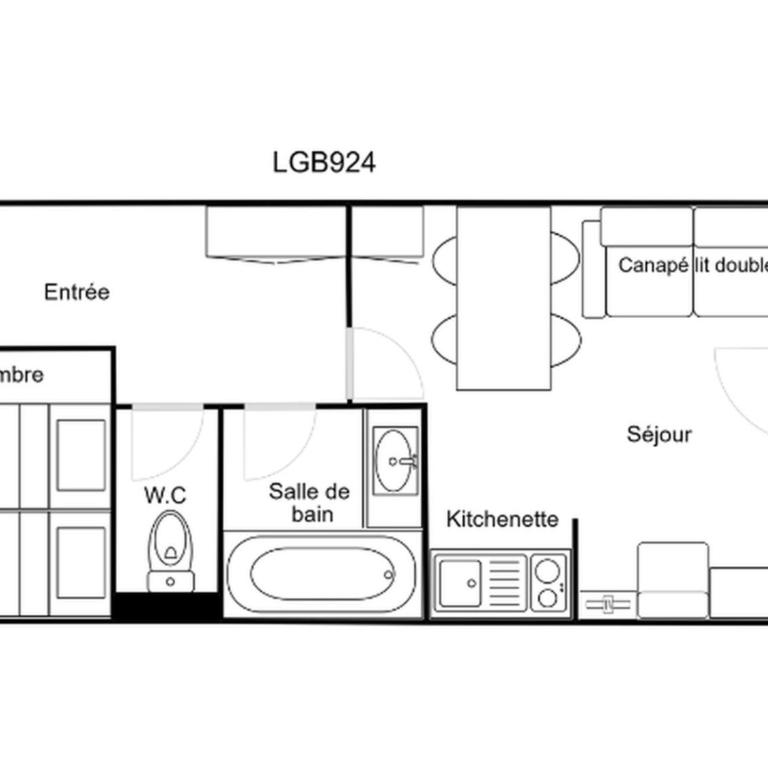 2 pièces confortables, skis aux pieds, proche des commerces - Appartement 1 Chambre - 10