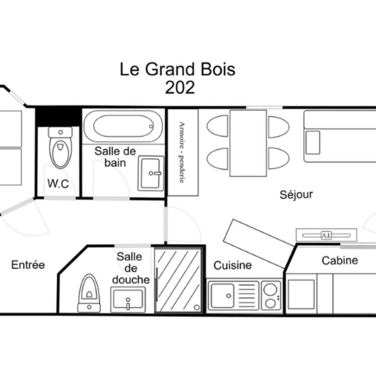Confortable 2 Pièces + Cabine, Animaux Admis, Skis aux Pieds - Apartamento de 1 dormitorio - 12