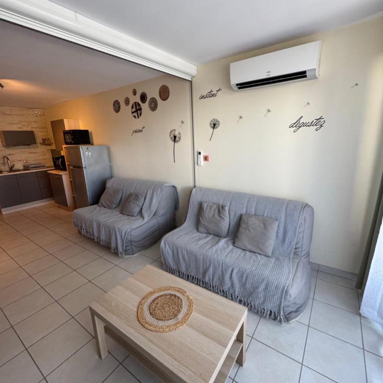 Appart 27m2 avec Clim, terrasse - 6 pers - 2 piscines - One-Bedroom Apartment - 13