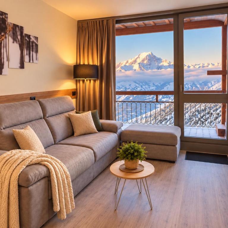 L'observatoire du MontBlanc - Ménage et lits faits inclus - Ski IN-OUT - Wifi - Arc 2000 - LaConciergerie du Varet - Appartement 1 Chambre - 4
