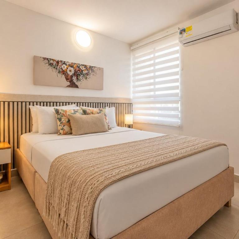 CLL11-404 Nuevo Apto Serena del Mar Playa-3min - Two-Bedroom Apartment with Balcony - 6