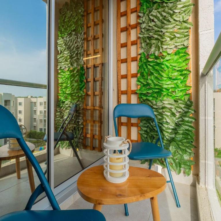 CLL11-404 Nuevo Apto Serena del Mar Playa-3min - Two-Bedroom Apartment with Balcony - 48