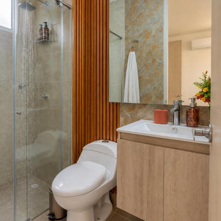 CLL11-404 Nuevo Apto Serena del Mar Playa-3min - Two-Bedroom Apartment with Balcony - 16