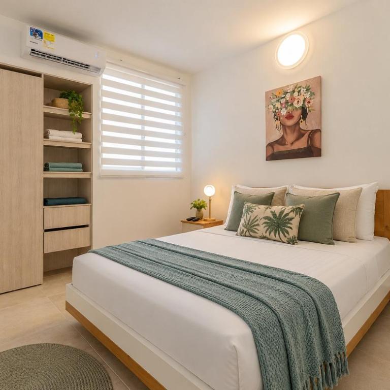 CLL11-404 Nuevo Apto Serena del Mar Playa-3min - Two-Bedroom Apartment with Balcony - 17
