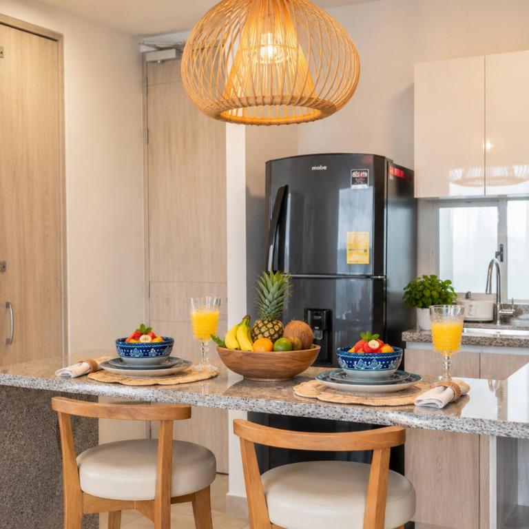 CLL11-404 Nuevo Apto Serena del Mar Playa-3min - Two-Bedroom Apartment with Balcony - 44