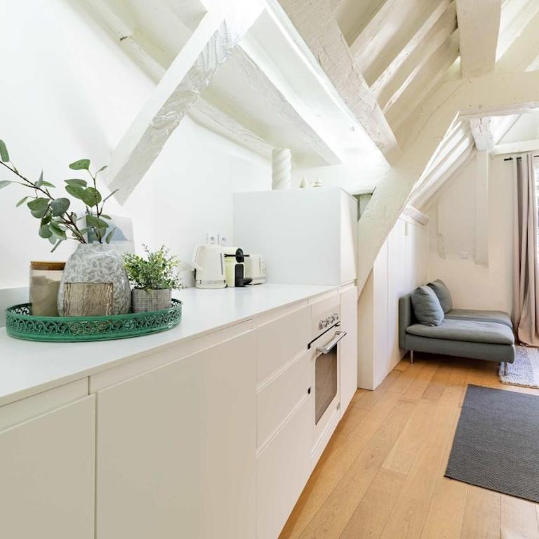 Parisian Charm Apt Steps from Notre-Dame - Appartement 2 Chambres - 4