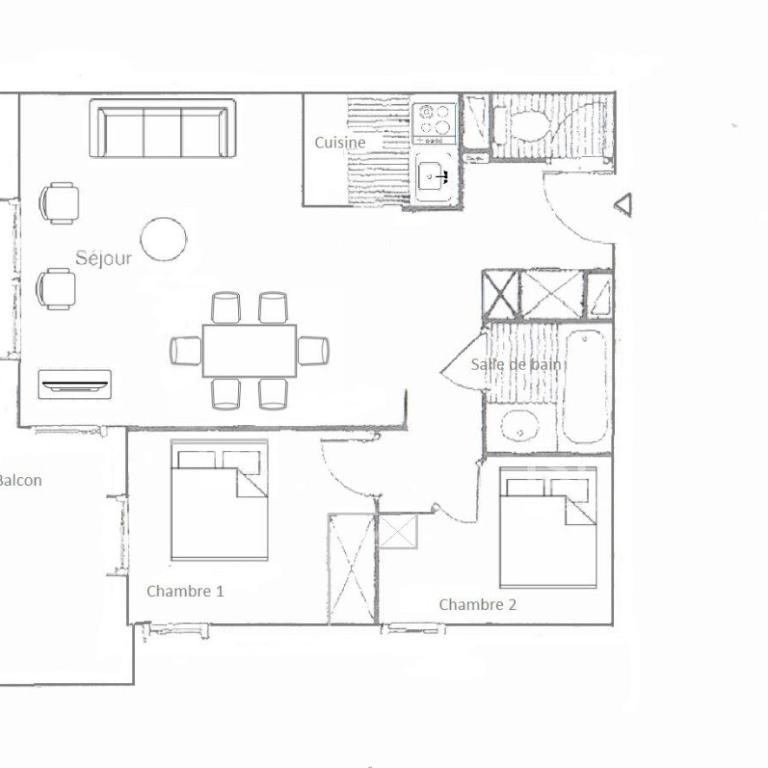 Résidence Lachat - Bel appartement 3 pièces 6 personnes proche de Méribel centre MAE-2331 - Appartamento - 10