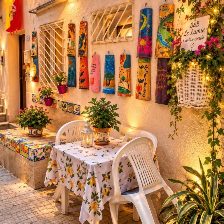 B&B Le Lumìe L' antico Cortile Camere Con Cucina Privata With Private Kitchen - Family Room with Balcony - 1