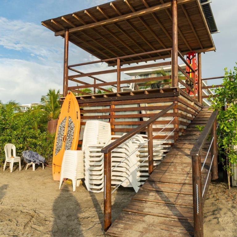 CLL11-404 Nuevo Apto Serena del Mar Playa-3min - Two-Bedroom Apartment with Balcony - 77