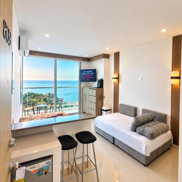 Aparta Suite Vista al Mar Rodadero Sur - One-Bedroom Apartment - 2