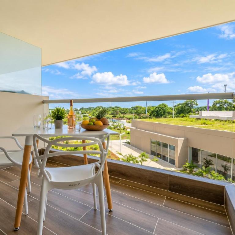 Baia Kristal: playa privada, laguna y balcón - One-Bedroom Apartment with Balcony - 36