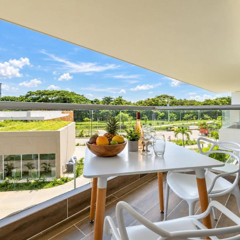 Baia Kristal: playa privada, laguna y balcón - One-Bedroom Apartment with Balcony - 38