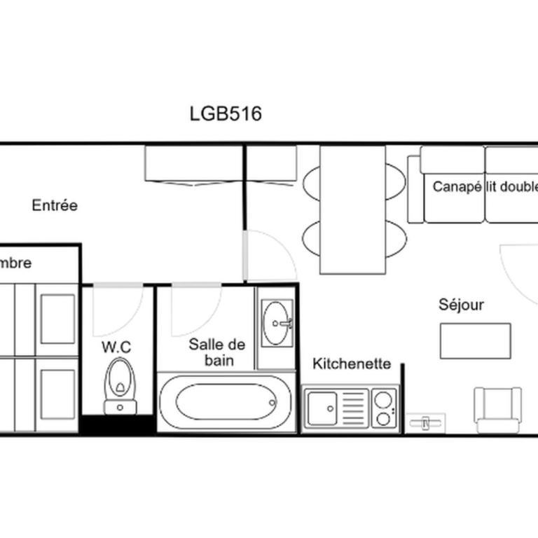 2 Pièces Confortables, Skis aux Pieds, Animaux Admis - Appartement 1 Chambre - 7