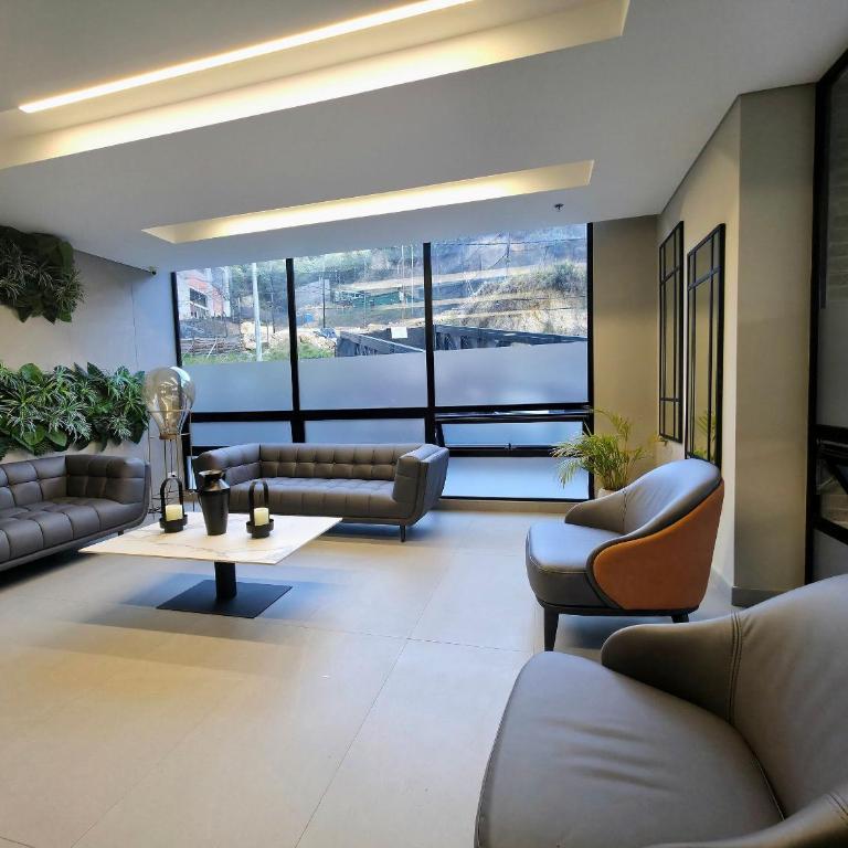 Apartamento 2 Habitaciones, Balcón, Parking, Usaquén - Deluxe One-Bedroom Apartment with City View - 54