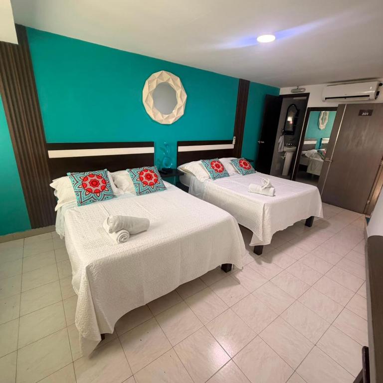 APARTAHOTEL BEIRUT INN - Habitación Doble Superior - 2 camas, con vistas a la ciudad - 3
