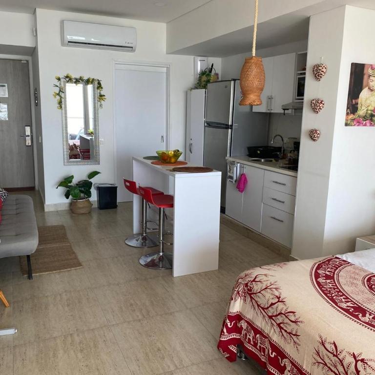 Aparta Suite en Cartagena vista al mar balcon privado Piscina - One-Bedroom Apartment with Sea View and Terrace - 31