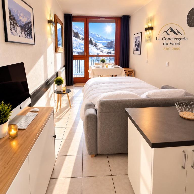 La Loge des Neiges - Ménage inclus - Lits faits - Ski IN-OUT - Arc 2000 - La conciergerie du Varet - Appartement 1 Chambre - 7