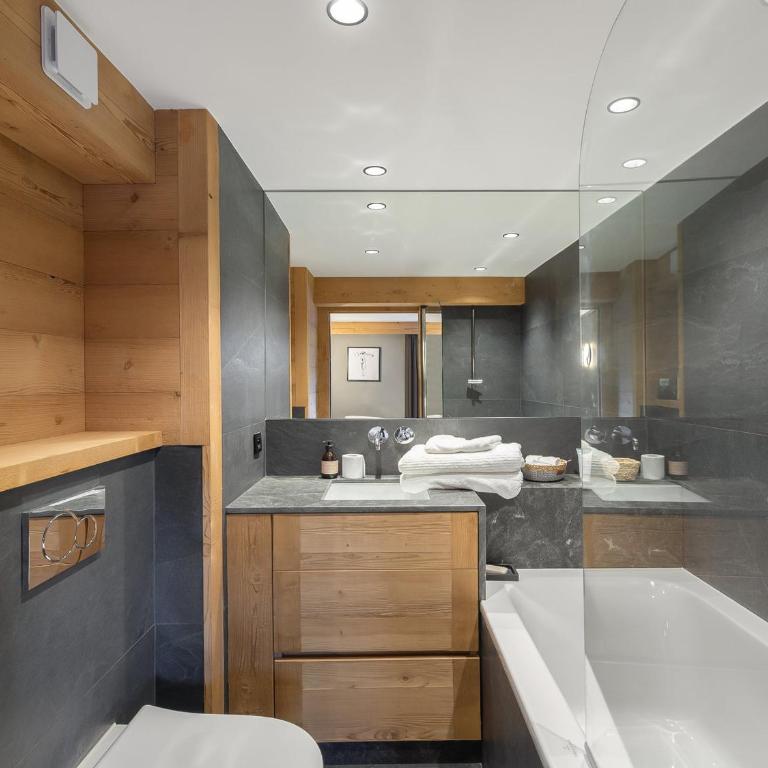Duplex lumineux à Megève, proche télécabine du Jaillet, 2 chambres en suite, parking, casier à ski - Appartement 2 Chambres - 11